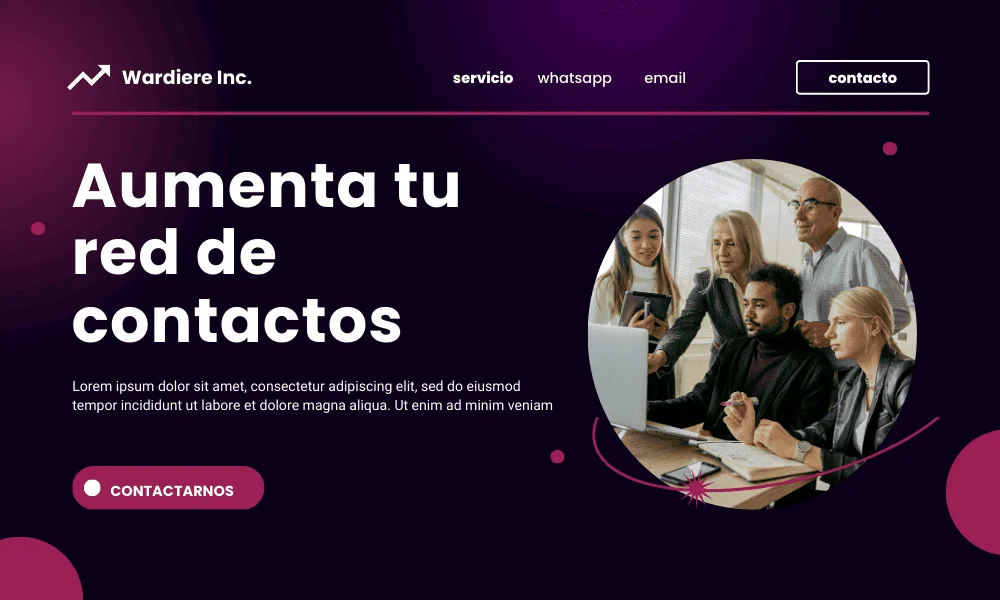 Estructura de landing enfocada en conversión